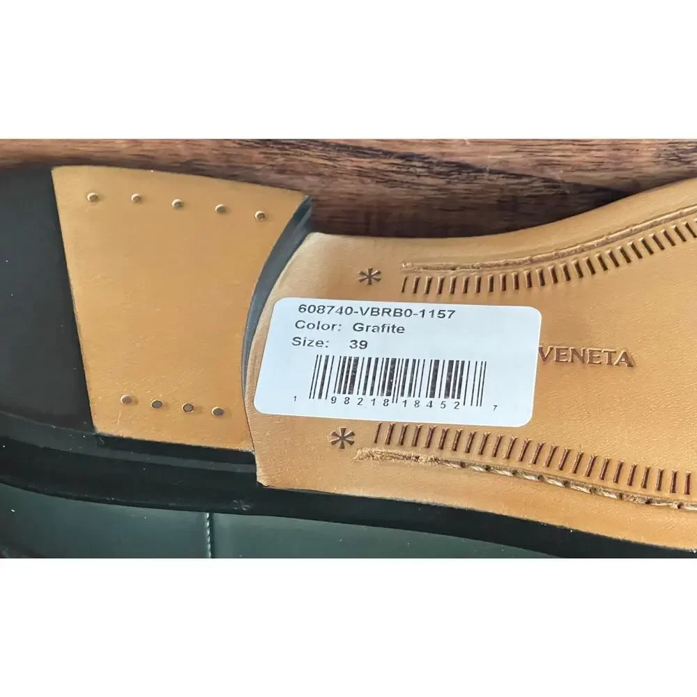 $1,500 NIB Bottega Veneta Men's Gray Leather Chelsea Boots Size 6(39)